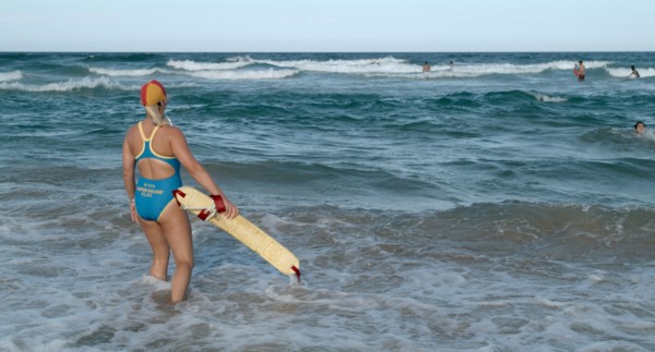 Australia, Queensland, The Gold Coast, Lifeguard Working Christmas Day - Surfers Paradise