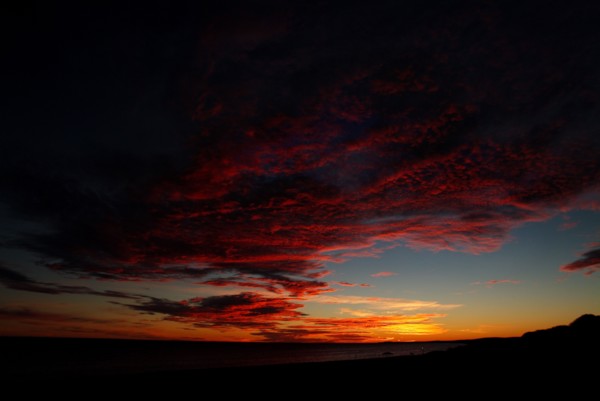 Australia, Western Australia, Nanga, Shark Bay Sunset