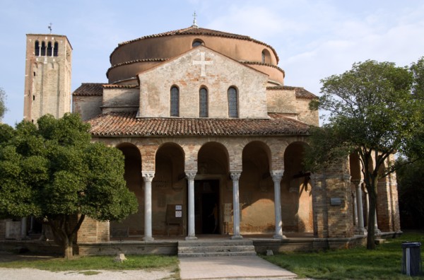 ITALY, Veneto, Venice, The 12th Century church of Santa Fosca on the deserted lagoon island of