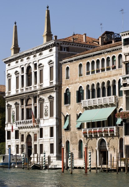 ITALY, Veneto, Venice, "Palazzo Papadopoli (on the left) on the Grand Canal, formerly known as