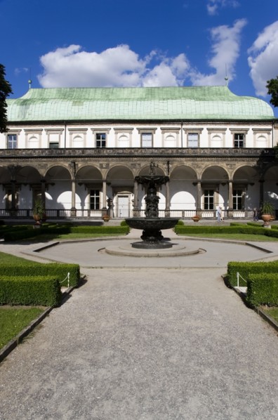 CZECH REPUBLIC, Bohemia, Prague, The Singing Fountain in front of the Belvedere or Royal Summer