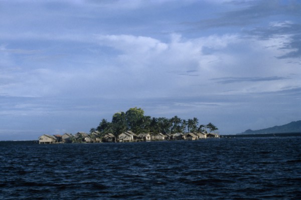 PACIFIC ISLANDS, Melanesia, Solomon Islands, Lau Lagoon. View across the water toward the