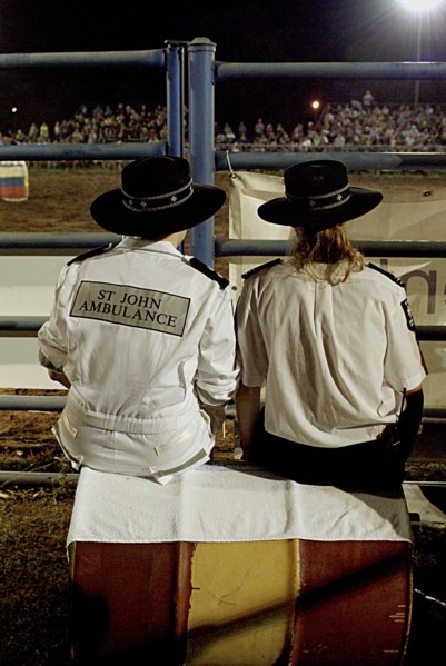 Australia, Northern Territory, Darwin, Darwin Rodeo - St John's Ambulance.