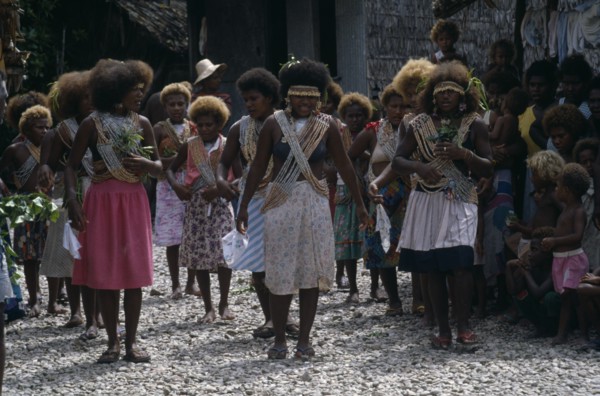 PACIFIC ISLANDS, Melanesia, Solomon Islands, "Malaita Province, Lau Lagoon, Foueda Island.  Dance