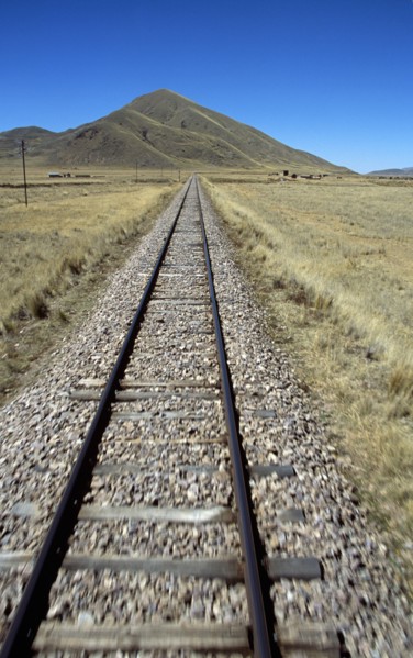 PERU, Transport, "Railway track through the Andes mountain range, Puno to Cusco Perurail train
