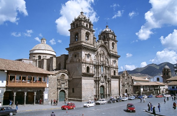 PERU, Cusco, "Iglesia La Compania de Jesus, Plaza de Armas."