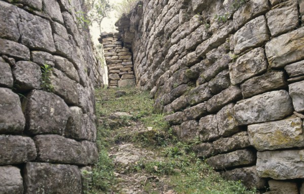 PERU, Amazonas, Chachapoyas, "Kuelap Fortress ruins, Chachapoyas culture also known as the Cloud