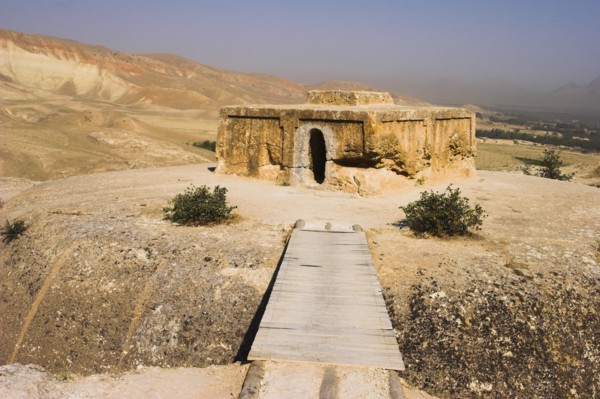 AFGHANISTAN, Samangan Province, Top-I-Rustam, "2km south of the centre of Haibak, Wooden bridge