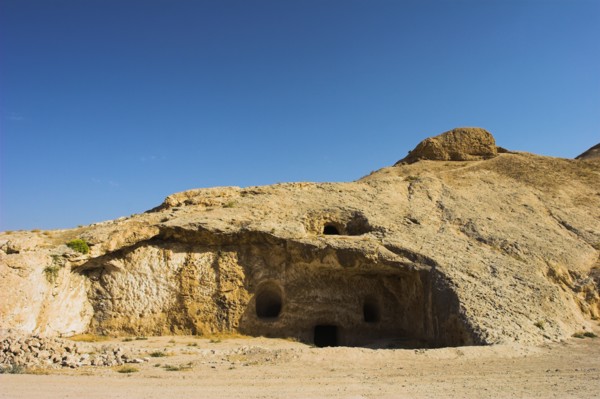 AFGHANISTAN, Samangan Province, Takht-I-Rusam, "2km south of the centre of Haibak, Buddhist caves