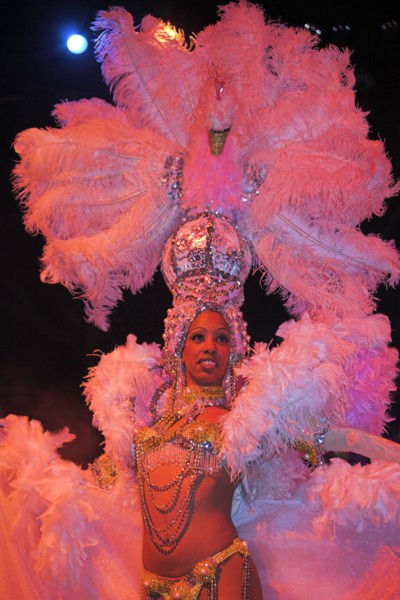 CUBA, Havana, "Dancer performing at La Tropicana nightclub, "