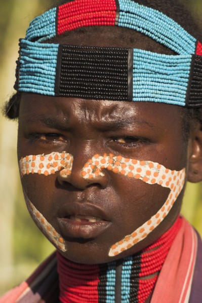 ETHIOPIA, Lower Omo Valley, Tumi, "Hamer Jumping of the Bulls initiation ceremony, Hamer girl"
