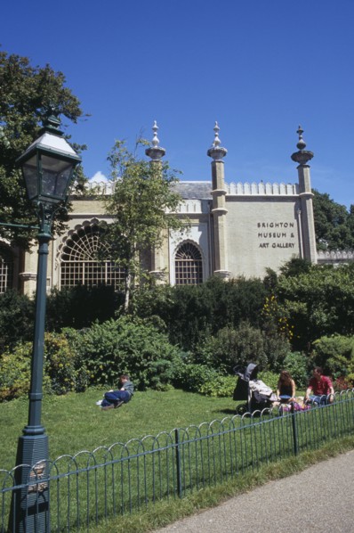 ENGLAND, East Sussex, Brighton, Brighton Museum and Art Gallery seen from The Royal Pavilion
