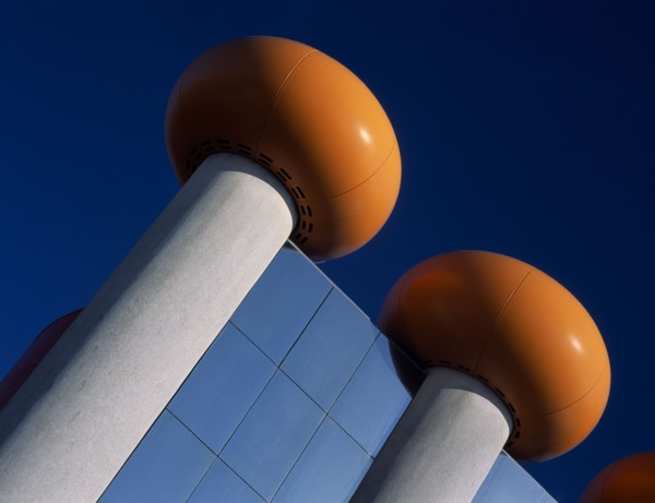 HOLLAND, Noord Holland, Zandvoort, The Circus Building amusement arcade and cinema complex. Detail