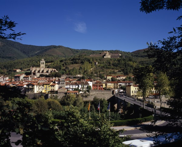 FRANCE, Languedoc-Roussillon, Pyrenees-Orientales, Prats-de-Mollo-la-Preste.  Mountain town with