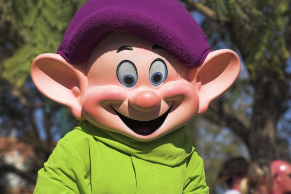 USA, Florida, Orlando, "Walt Disney World Resort. Disney MGM Studios. Dopey, a dwarf from
