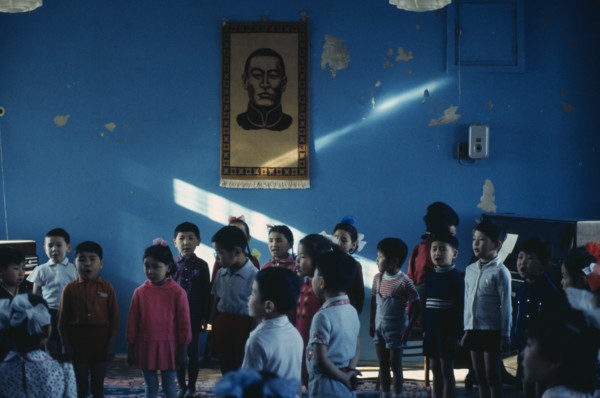 MONGOLIA, Education, Bigersum negdel  primary school  children singing to piano accompaniment with