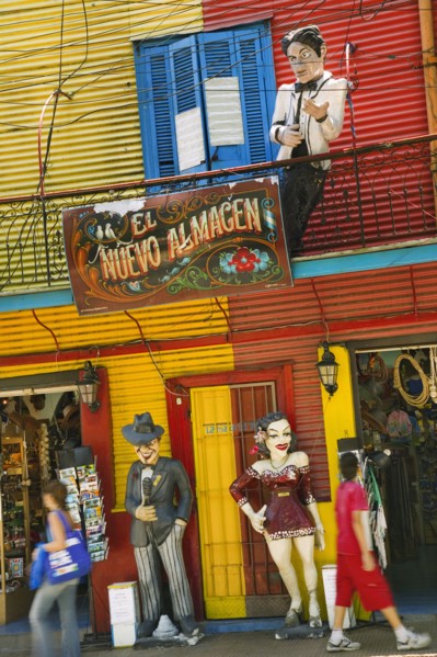 ARGENTINA, Buenos Aires, Colouful shop in La Boca. Jon Hicks.