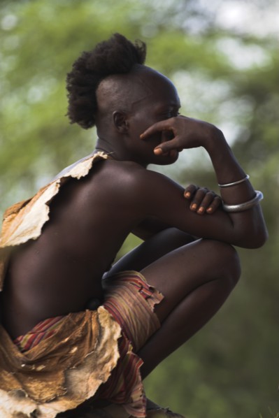 ETHIOPIA, Lower Omo Valley, Tumi, "Hama Jumping of the Bulls initiation ceremony, the initiate