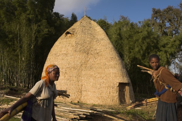ETHIOPIA, "Chencha mountains,", Dorze Tribe, "Traditional beehive house of the Dorze peoples which