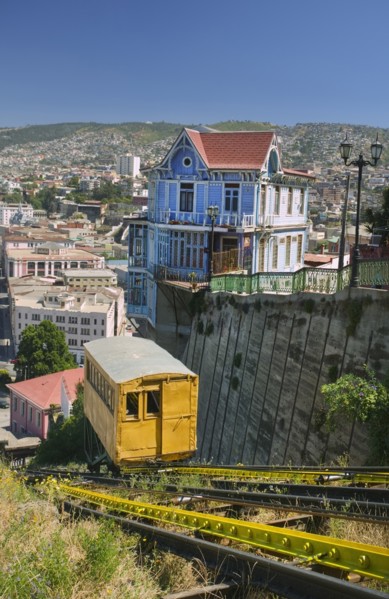 CHILE, Valparaiso,  Ascensor Artilleria. Jon Hicks.
