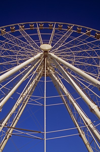 SPAIN, Andalucia, Seville, "The Wheel of Seville, Prado de San Sebastian."
