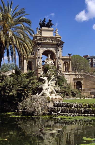 SPAIN, Catalonia, Barcelona, "Parc de la Ciutadella, Font Monumental."