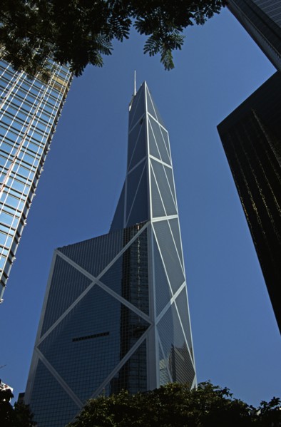 CHINA, Hong Kong, "Financial District, Garden Road, Bank of China Tower."