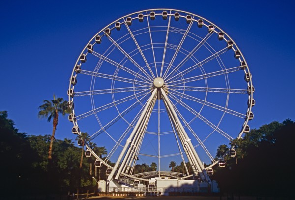 SPAIN, Andalucia, Seville, "The Wheel of Seville, Prado de San Sebastian."
