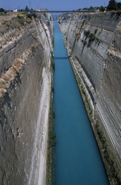 GREECE, Peloponese, Corinth, The Corinthian Canal