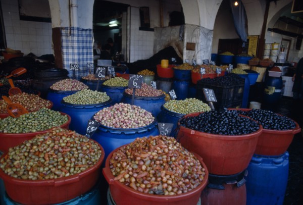MOROCCO, Casablanca , Olive souk.