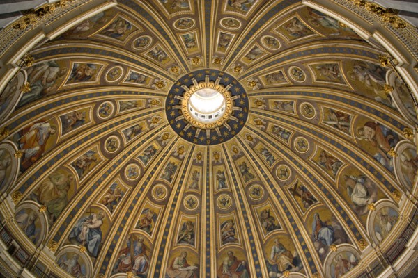ITALY, Lazio, Rome, Vatican City The Dome of St Peter's designed by Michelangelo