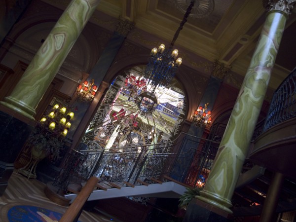 IRELAND, North, Belfast, "Interior of the Cafe Vaudeville bar and restaurant in Arthur Street.