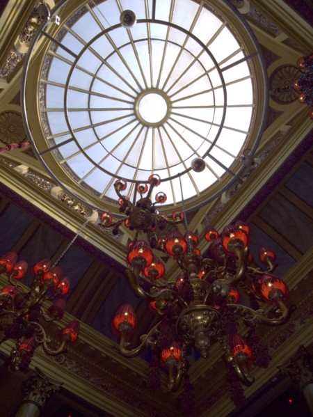 IRELAND, North, Belfast, "Interior of the Cafe Vaudeville bar and restaurant in Arthur Street.