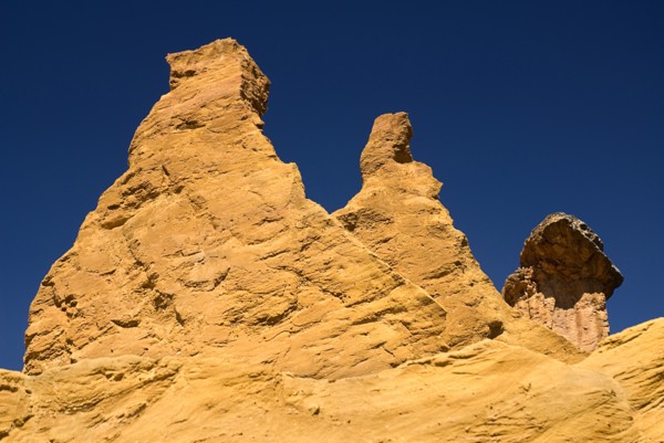 FRANCE, Provence Cote d’Azur, Vaucluse, "Colorado Provencal.  Cheminee de Fee or Fairy Chimneys.