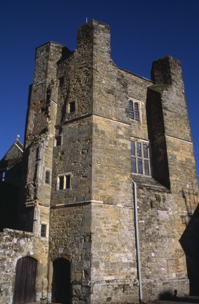 ENGLAND, West Sussex, Midhurst, Cowdray Castle ruins.