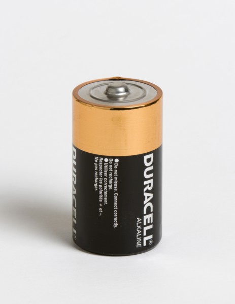 INDUSTRY, Power, Electric, An alkaline battery on a white background