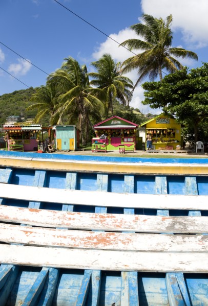 WEST INDIES, St Vincent & The Grenadines, Union Island, The fruit and vegetable market in Mulzac