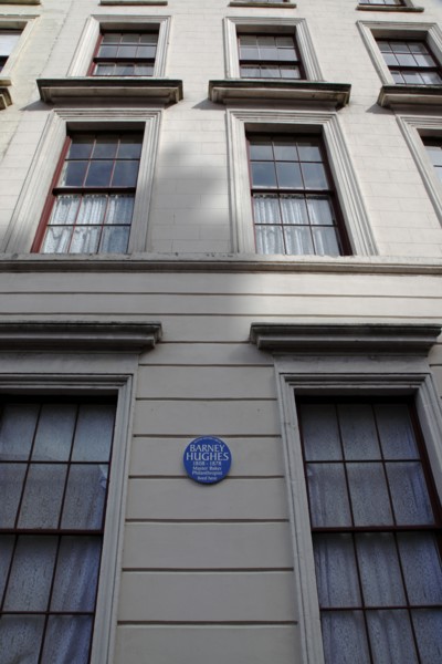 IRELAND, North, Belfast, "West, College Square North, Detail of Georgian house with blue plaque of