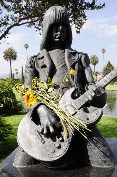 USA, California, Los Angeles, "Johnny Ramone grave, Hollywood Forever Memorial Park"