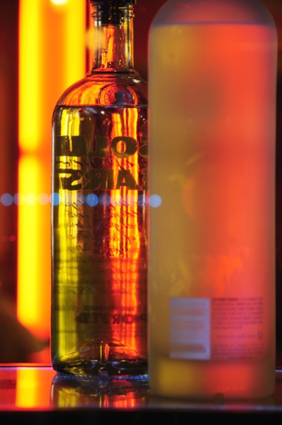 USA, California, Los Angeles, Cocktail bottles