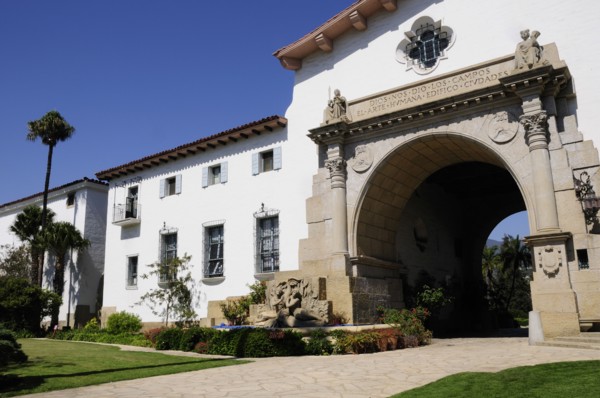 USA, California, Santa Barbara, County Courthouse.