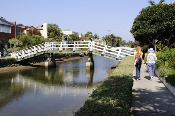 USA, California, Los Angeles, "Canal & bridge, Venice"