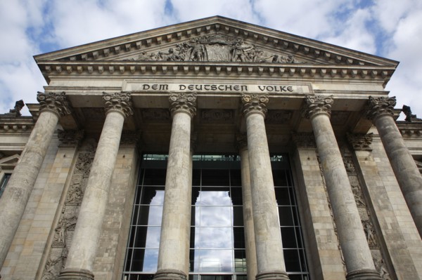 Germnay, Berlin, Reichstag entrance.