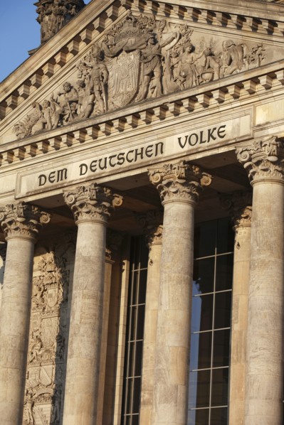 Germany, Berlin, the Reichstag building.