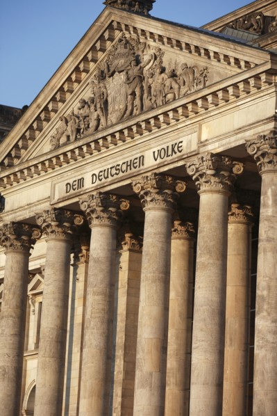 Germany, Berlin, the Reichstag building.