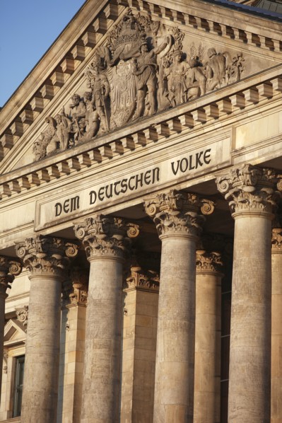 Germany, Berlin, the Reichstag building.
