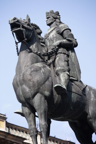 Poland, Krakow, Grunwald Monument by Marian Konieczny original by Antoni Wiwulski was destroyed in