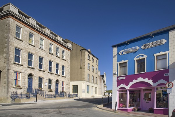 IRELAND, COunty Monaghan, Monaghan Town, Monaghan County Museum on left was established by Monaghan