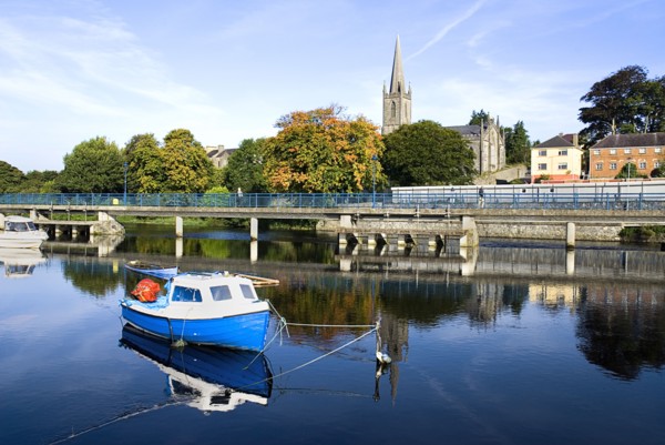 IRELAND, County Sligo, Sligo town, River Garavogue.