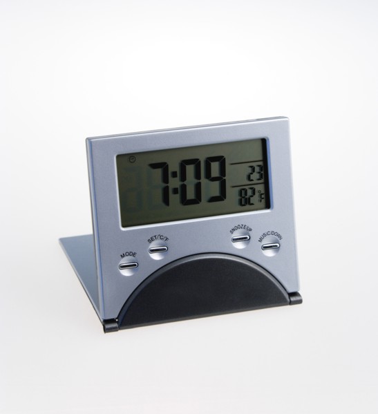 Time, Clocks, Digital, Digital travel alarm clock.